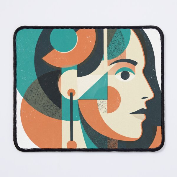 Item preview, Abstract Geometric Woman Portrait designed and sold by seven things shop.