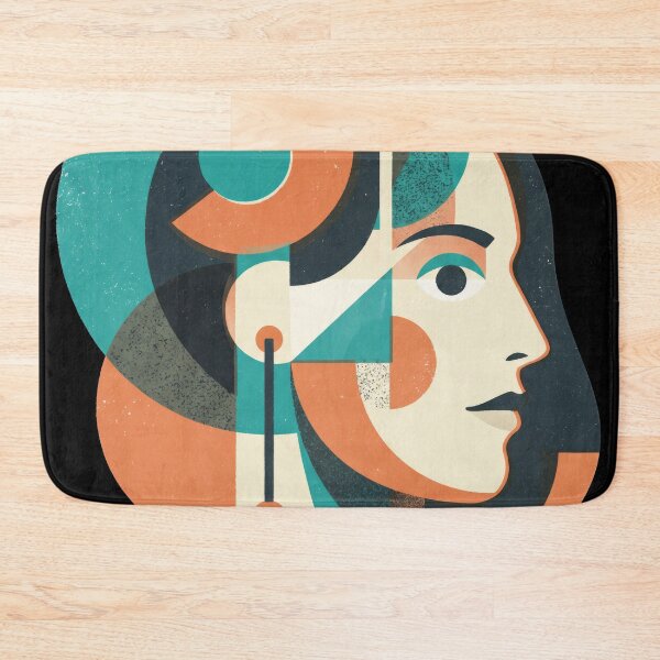 Item preview, Abstract Geometric Woman Portrait designed and sold by seven things shop.
