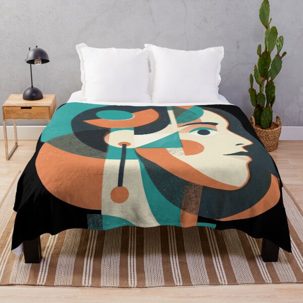 Item preview, Abstract Geometric Woman Portrait designed and sold by seven things shop.