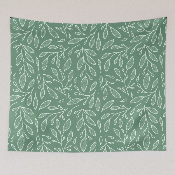 Item preview, Green leafy pattern designed and sold by thethreecircles.