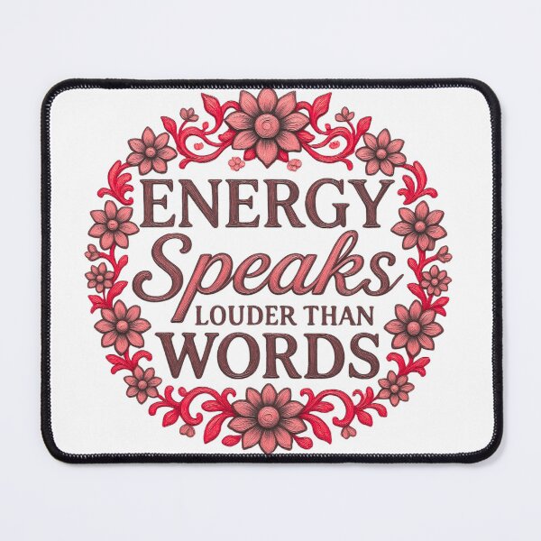 Item preview, Energy Speaks Louder Crimson Floral designed and sold by TrinovaCreates.