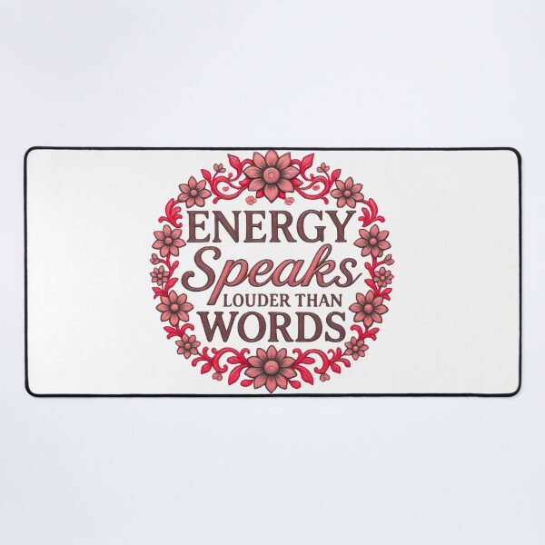 Item preview, Energy Speaks Louder Crimson Floral designed and sold by TrinovaCreates.