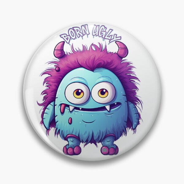 Item preview, Born Ugly Funny Cute Monster Vintage Graffiti Cartoon Mascot Fluffy Creature Streetwear Graphic designed and sold by DesignArtist.ia.