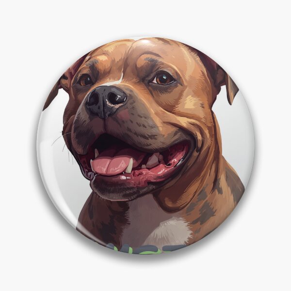 Item preview, Don't Judge My Breed - Cute Smiling Amstaff Dog designed and sold by Krystek-Studio .