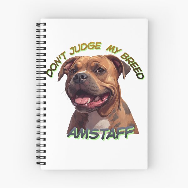 Item preview, Don't Judge My Breed - Cute Smiling Amstaff Dog designed and sold by Krystek-Studio .
