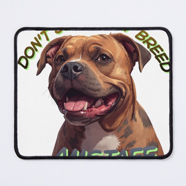 Item preview, Don't Judge My Breed - Cute Smiling Amstaff Dog designed and sold by Krystek-Studio .