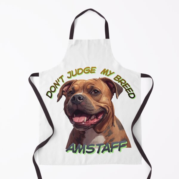 Item preview, Don't Judge My Breed - Cute Smiling Amstaff Dog designed and sold by Krystek-Studio .