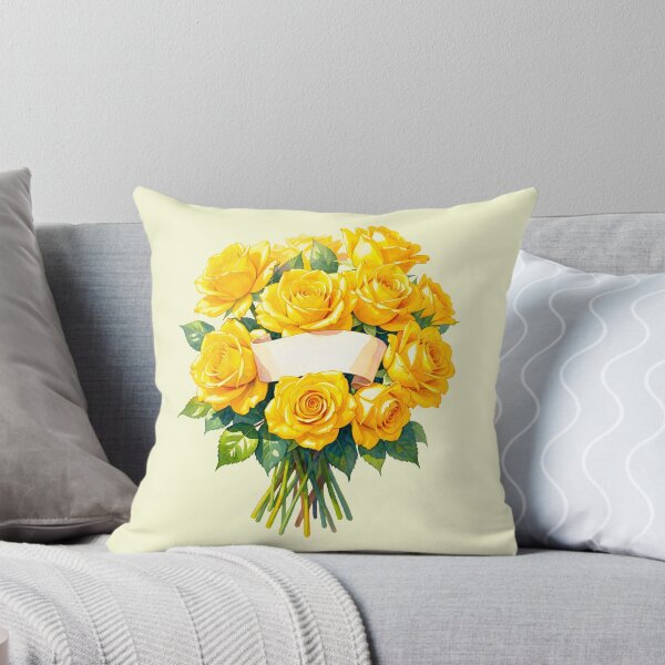 Item preview, Yellow Rose Bouquet Greeting Card – Blank Floral Card for Your Personal Message designed and sold by EmeraldeaArt.