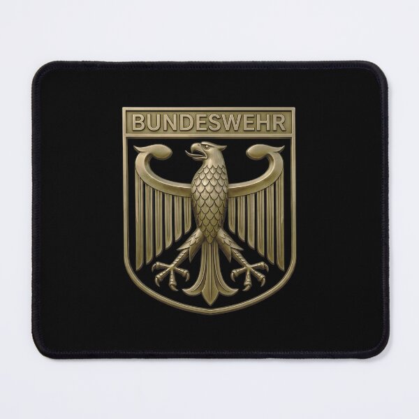 Item preview, German Armed Forces Eagle – Golden Steel Eagle Metal Design designed and sold by The Anti-Utopian.