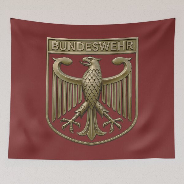 Item preview, German Armed Forces Eagle – Golden Steel Eagle Metal Design designed and sold by The Anti-Utopian.