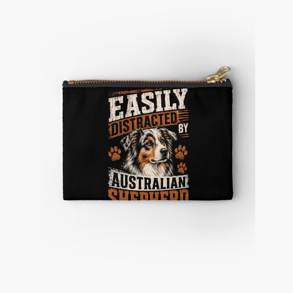 Item preview, Easily Distracted By Australian Shepherd Dog Lover Pet Owner designed and sold by HumansStuck12.
