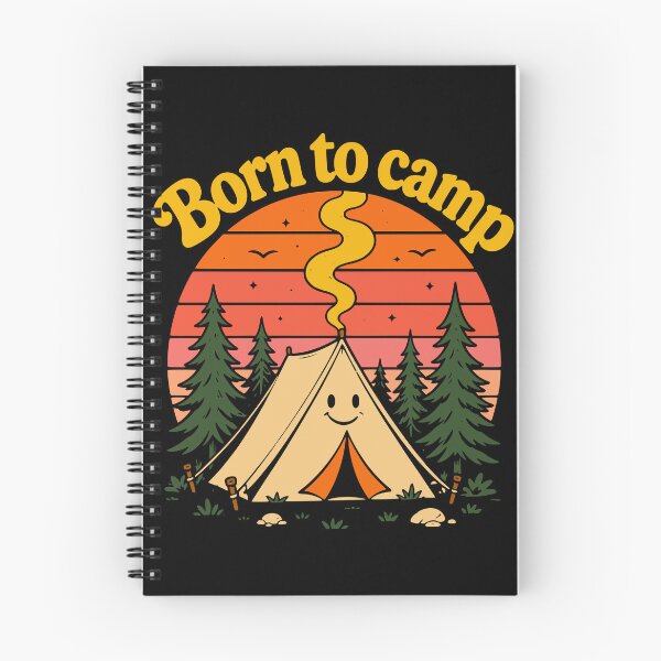Item preview, Retro Kawaii Born To Camp Tent designed and sold by Imaginationbeyond.