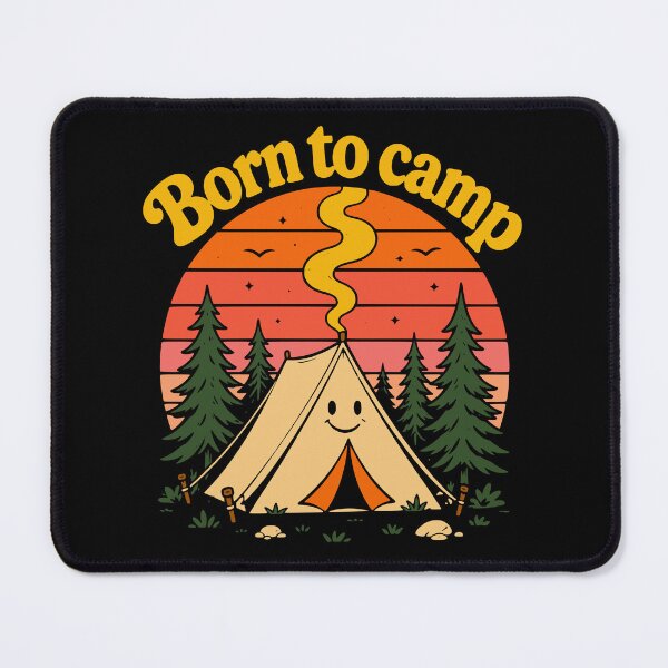 Item preview, Retro Kawaii Born To Camp Tent designed and sold by Imaginationbeyond.