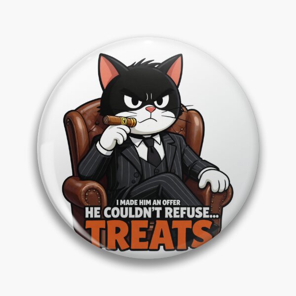 Item preview, Godfather Cat - Offer He Couldn't Refuse Treats designed and sold by GoldenPaw Society.