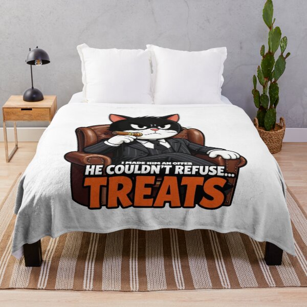 Item preview, Godfather Cat - Offer He Couldn't Refuse Treats designed and sold by GoldenPaw Society.