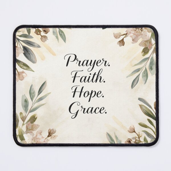 Item preview, Prayer Faith Hope Grace Journal - Christian Faith Notebook with Watercolor Design designed and sold by EmiliLove.