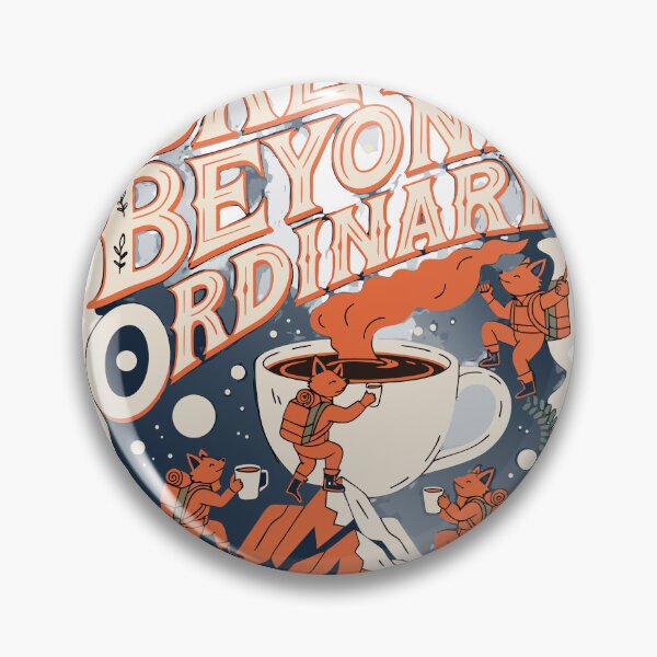 Item preview, Brew Beyond Ordinary | Retro Adventure Coffee Sticker designed and sold by inkfusionhub99.