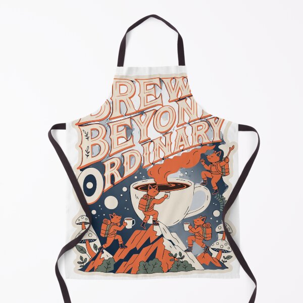 Item preview, Brew Beyond Ordinary | Retro Adventure Coffee Sticker designed and sold by inkfusionhub99.