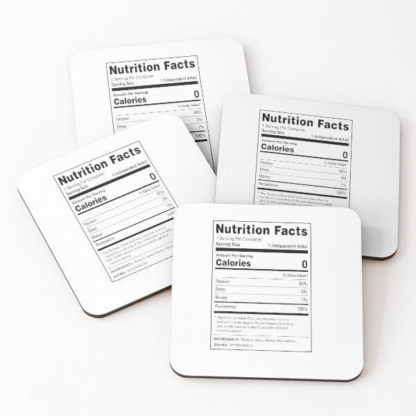 Item preview, Nutrition Facts - Music Producer - AfterHrsCo - Late Night Creator Streetwear Design designed and sold by AfterHrsCo.