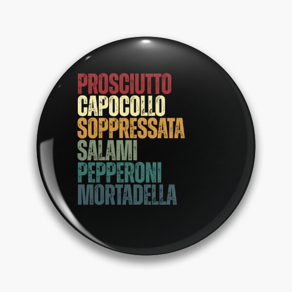 Item preview, Prosciutto Capocollo Soppressata Salami Pepperoni Mortadella Italian Cured Meat Foodie designed and sold by SkeletonsDanger.