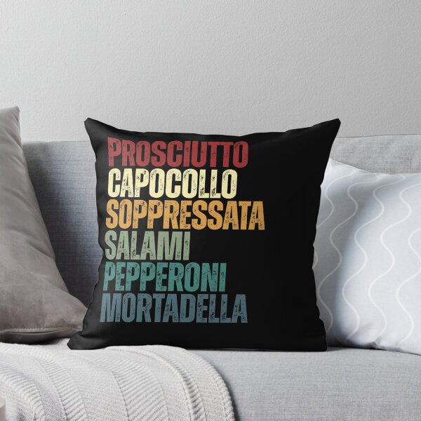 Item preview, Prosciutto Capocollo Soppressata Salami Pepperoni Mortadella Italian Cured Meat Foodie designed and sold by SkeletonsDanger.