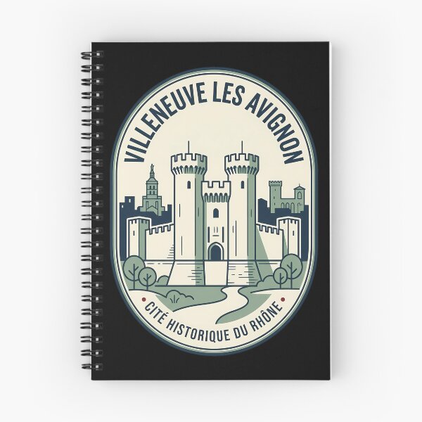 Item preview, Villeneuve Les Avignon French Castle Vintage Travel Emblem designed and sold by k3rstman1.