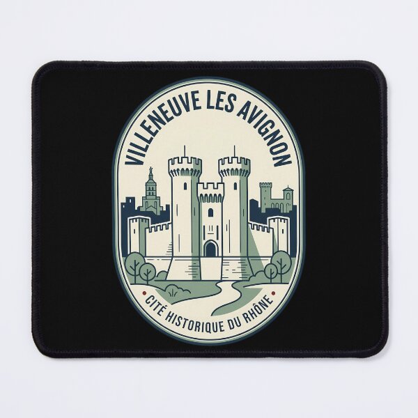Item preview, Villeneuve Les Avignon French Castle Vintage Travel Emblem designed and sold by k3rstman1.