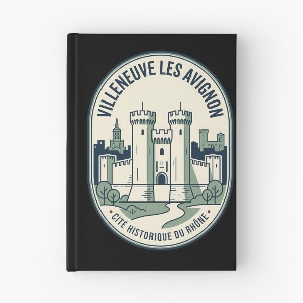 Item preview, Villeneuve Les Avignon French Castle Vintage Travel Emblem designed and sold by k3rstman1.