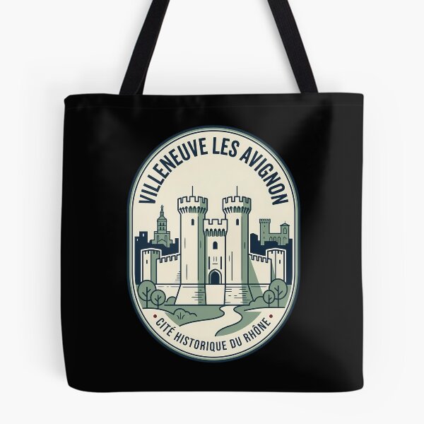 Item preview, Villeneuve Les Avignon French Castle Vintage Travel Emblem designed and sold by k3rstman1.