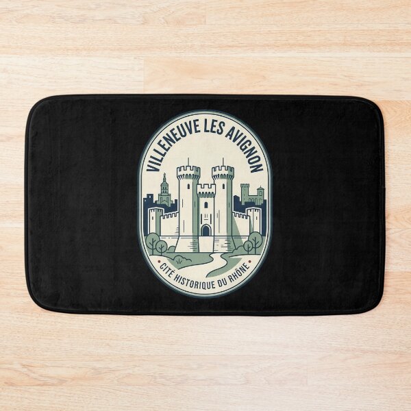 Item preview, Villeneuve Les Avignon French Castle Vintage Travel Emblem designed and sold by k3rstman1.