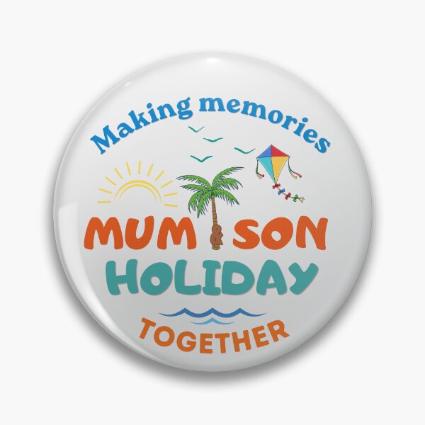 Item preview, Making Memories Mum & Son Holiday Together Beach Design designed and sold by MadeByMira.