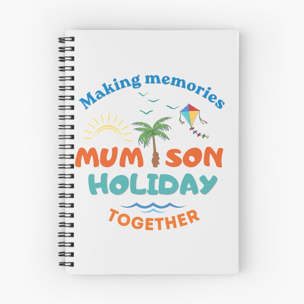 Item preview, Making Memories Mum & Son Holiday Together Beach Design designed and sold by MadeByMira.
