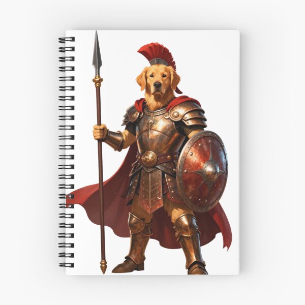 Item preview, Spartan Warrior Golden Retriever Dog designed and sold by GoldenPaw Society.