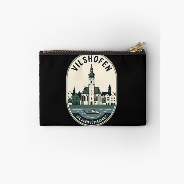 Item preview, Vilshofen Germany Vintage Travel Emblem Cityscape designed and sold by k3rstman1.