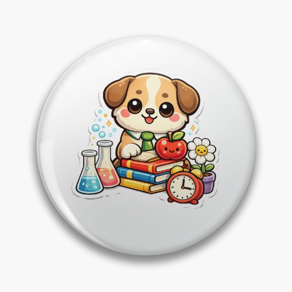 Item preview, Cute Teacher Puppy Sticker | Kawaii School Dog Gift designed and sold by Pixanova.