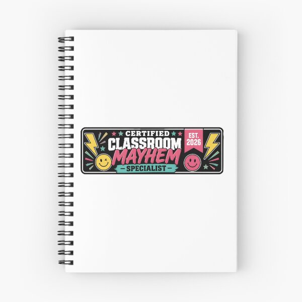 Item preview, Funny Certified Classroom Mayhem Specialist Retro Teacher Bumper Sticker designed and sold by FestivityFinds.