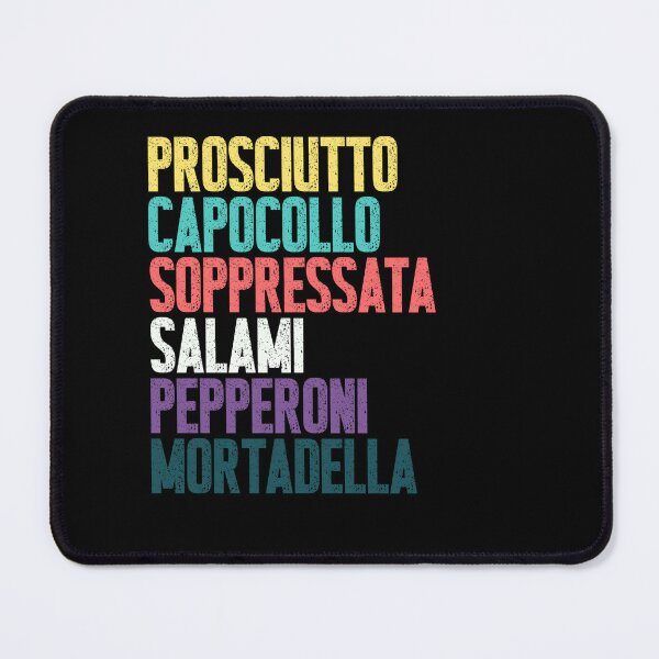 Item preview, Prosciutto Capocollo Soppressata Salami Pepperoni Mortadella Italian Deli Cured Meats Food Lover designed and sold by SkeletonsDanger.