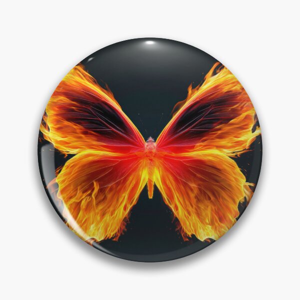 Item preview, Fire Butterfly - Fiery Nature Fantasy Art Design 2 designed and sold by WordPlayStudio.