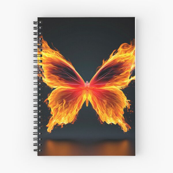 Item preview, Fire Butterfly - Fiery Nature Fantasy Art Design 2 designed and sold by WordPlayStudio.