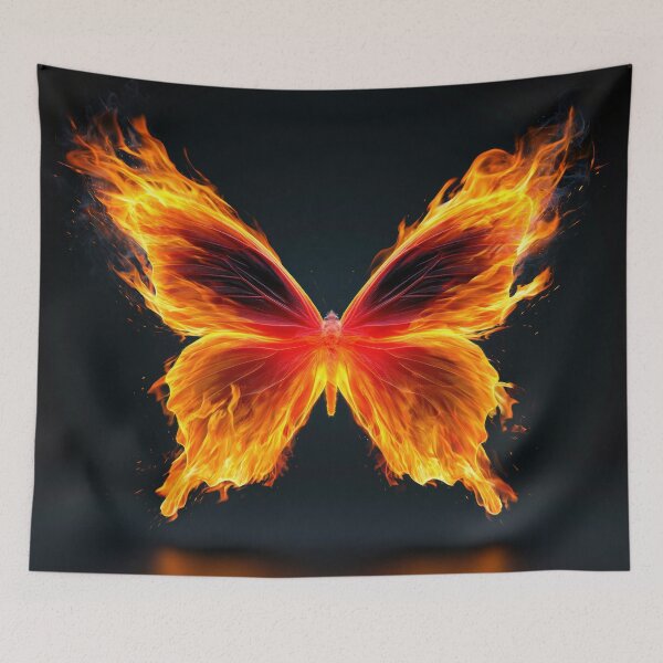 Item preview, Fire Butterfly - Fiery Nature Fantasy Art Design 2 designed and sold by WordPlayStudio.