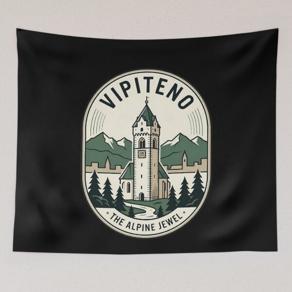 Item preview, Vipiteno Italy Alpine Mountains Vintage Travel Emblem designed and sold by k3rstman1.
