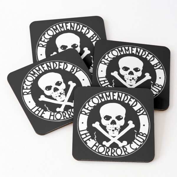 Item preview, Recommended By Horror Club / Vintage Skull Badge designed and sold by weirdove.