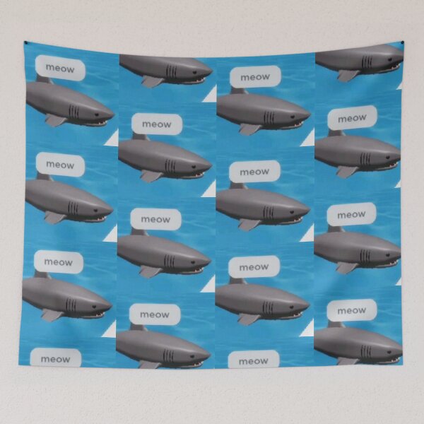 Item preview, meow shark  designed and sold by CatsCritterDesigns .