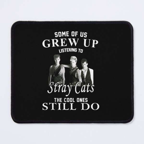 Item preview, Retro rock 80s Black text grew up the stray cats band art gift Classic designed and sold by Quicklack.
