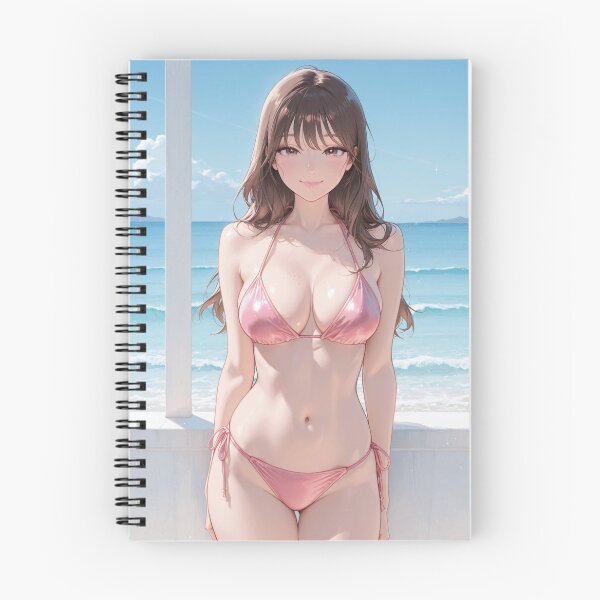 Item preview, Pink Princess - Sweet Summer Beach Anime Art Print designed and sold by SEIMEI2025.