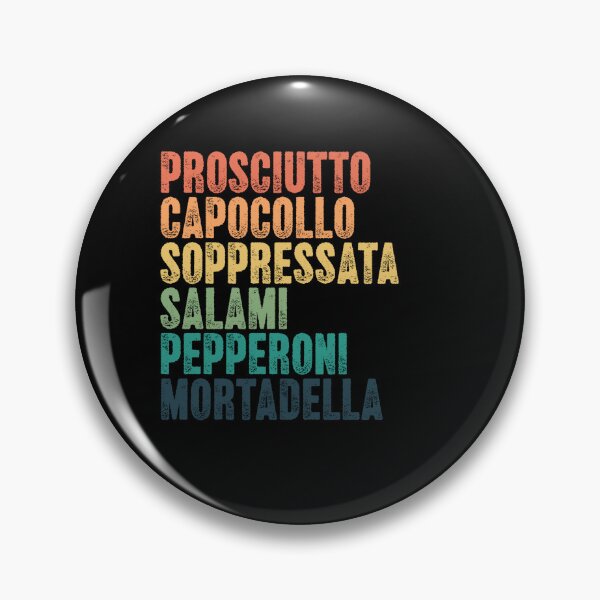 Item preview, Prosciutto Capocollo Soppressata Salami Pepperoni Mortadella Italian Cured Meats Charcuterie Foodie Enthusiast designed and sold by SkeletonsDanger.