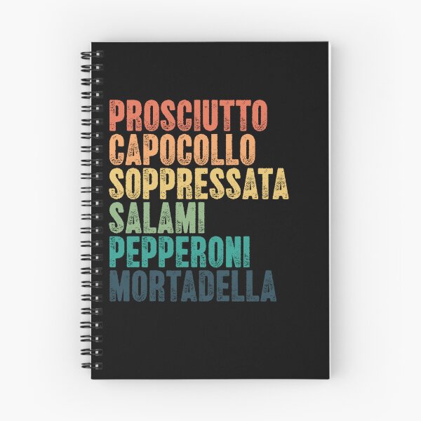 Item preview, Prosciutto Capocollo Soppressata Salami Pepperoni Mortadella Italian Cured Meats Charcuterie Foodie Enthusiast designed and sold by SkeletonsDanger.