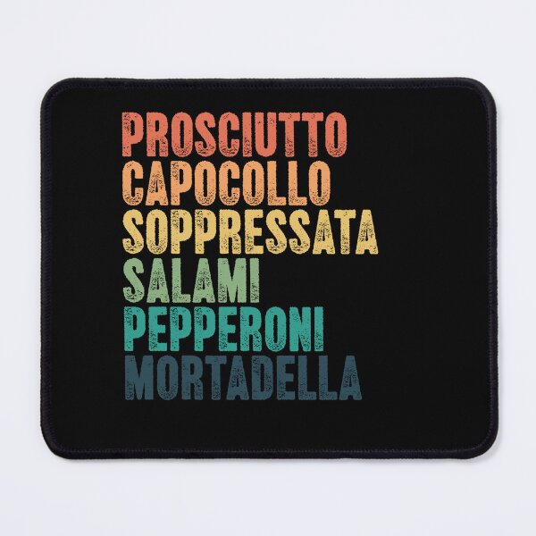 Item preview, Prosciutto Capocollo Soppressata Salami Pepperoni Mortadella Italian Cured Meats Charcuterie Foodie Enthusiast designed and sold by SkeletonsDanger.