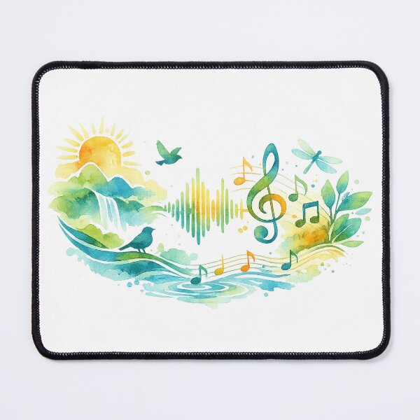Item preview, Nature's Sound Watercolor Art designed and sold by odkocreative.