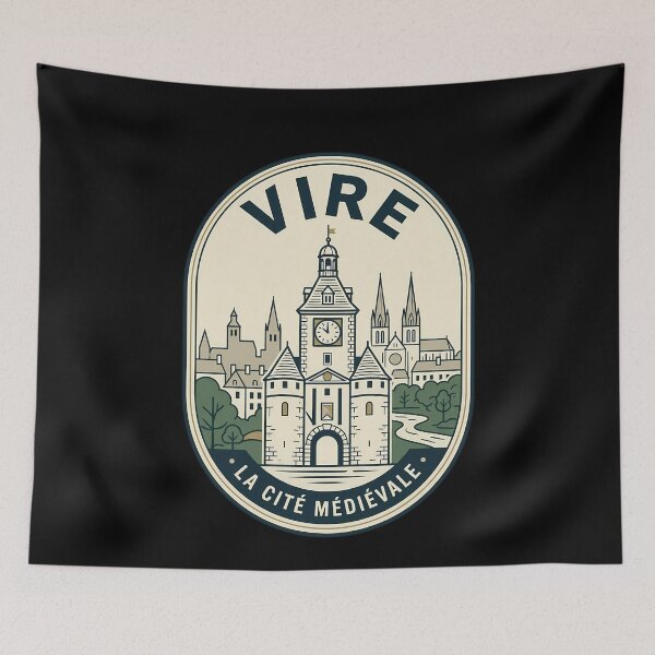 Item preview, Vire Normandy France Vintage Travel Emblem designed and sold by k3rstman1.